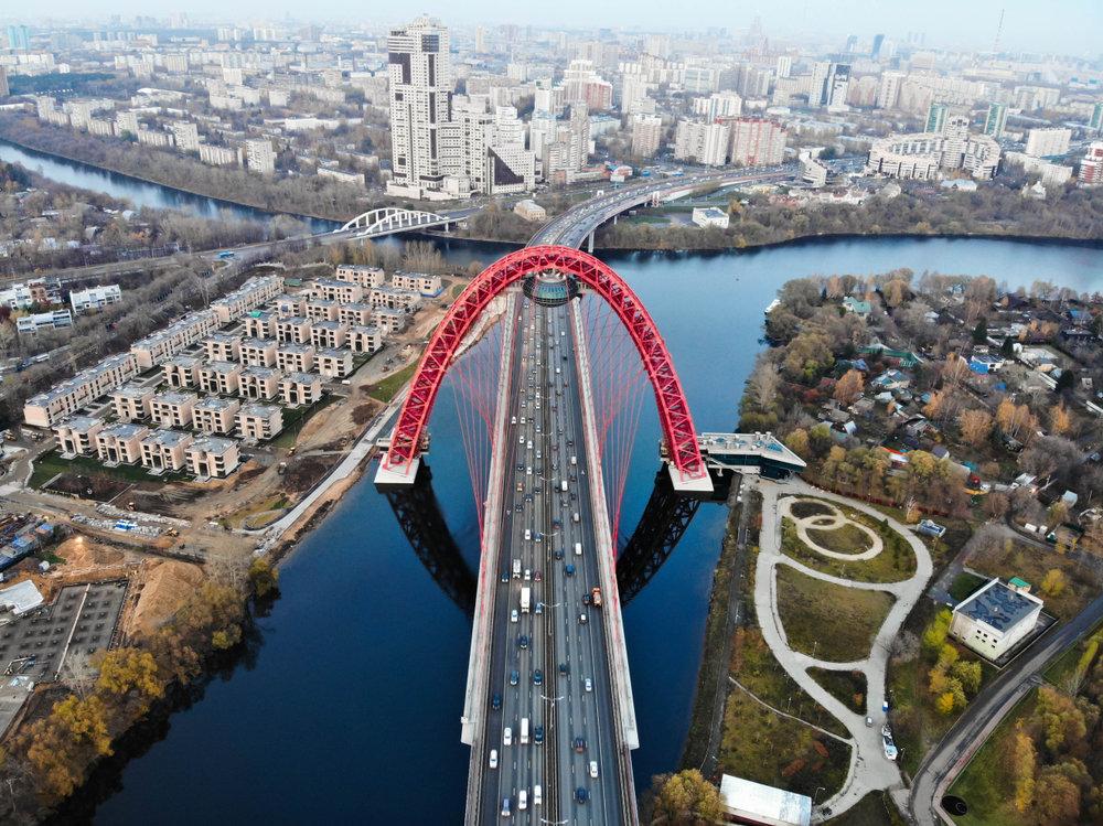Вантовый «Живописный мост» в Москве